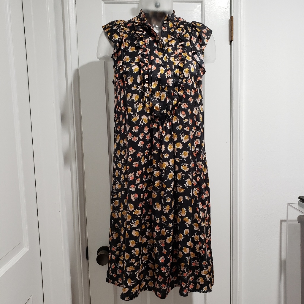 Warm By Tracy Feith Sleeveless Floral Dress Sz 0